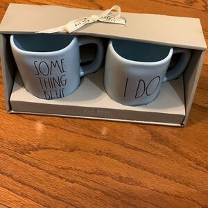 Ray Dunn wedding collection mugs. Pale blue NWT